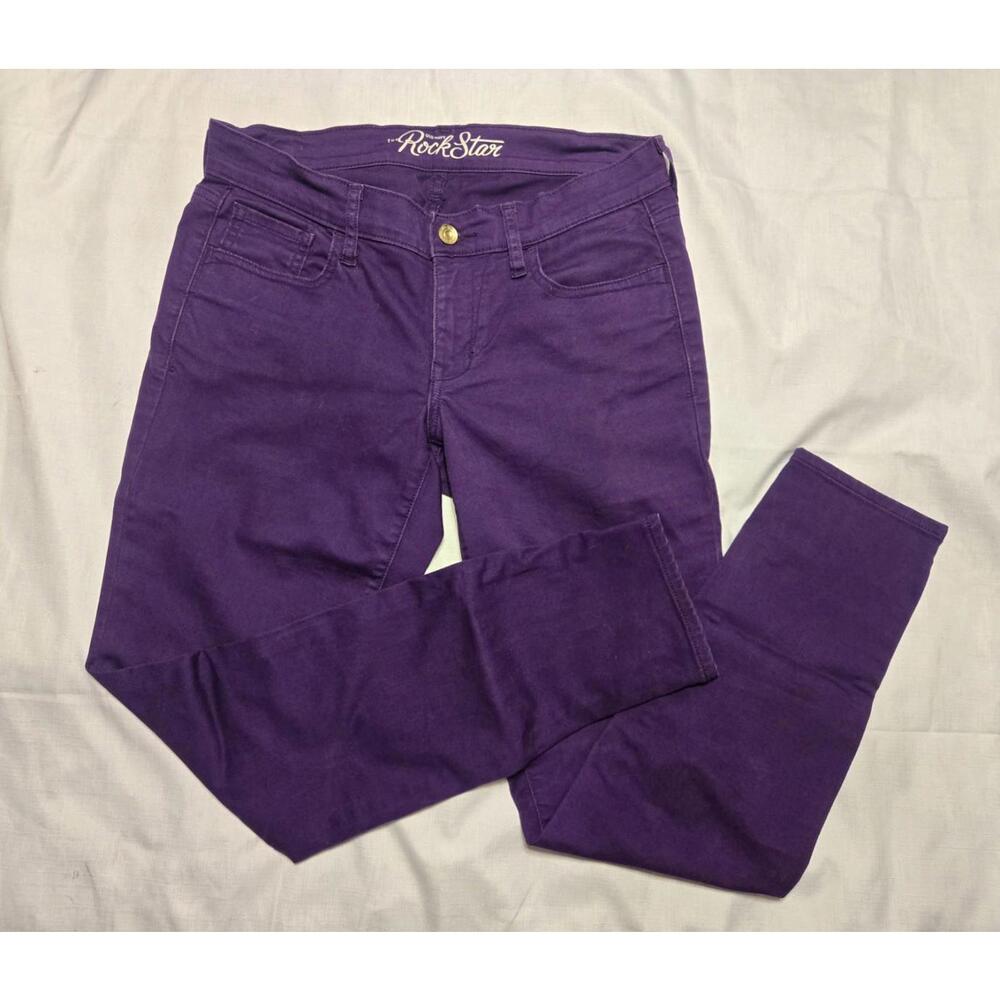 Old Navy The Rockstar Purple Skinny Jeans Women's Size 15 Low Rise